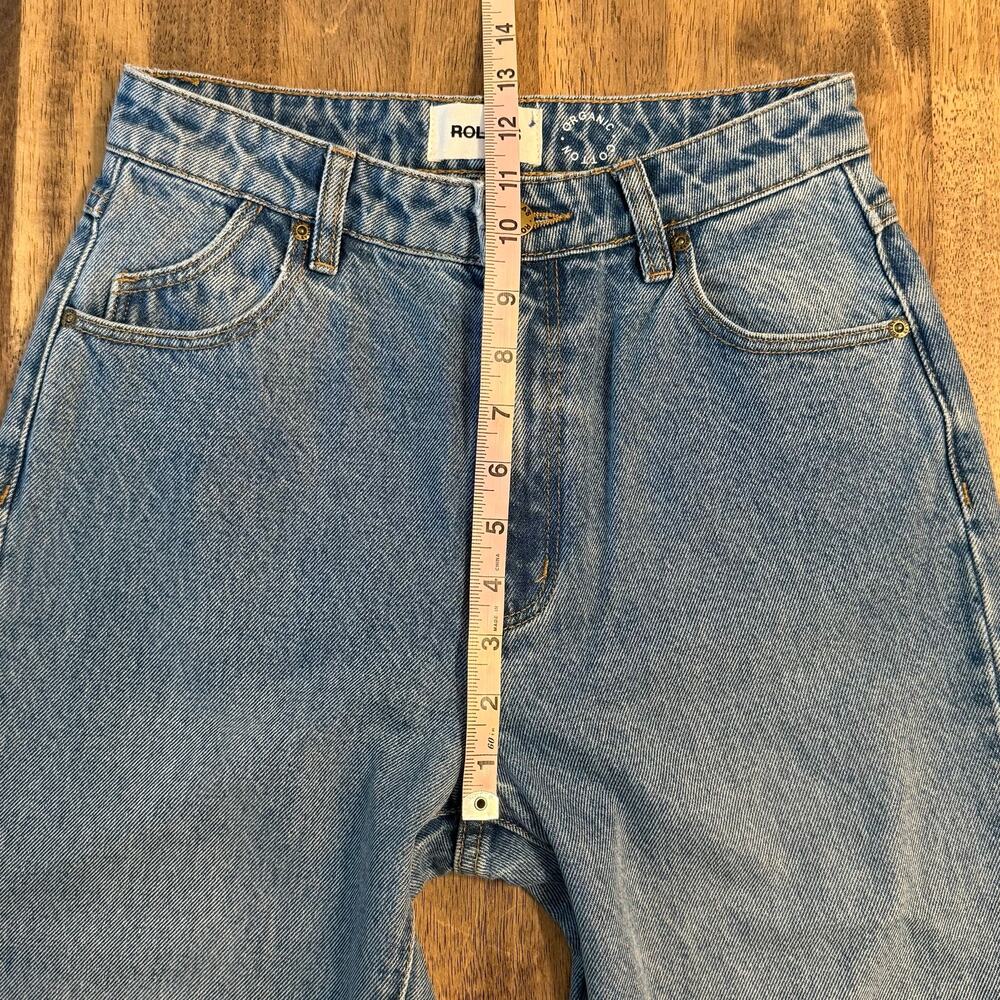 ROLLA’S Jean Eastcoast Flare High-Rise Distressed Denim Blue Women US 26, AUS 8 - Picture 6 of 10